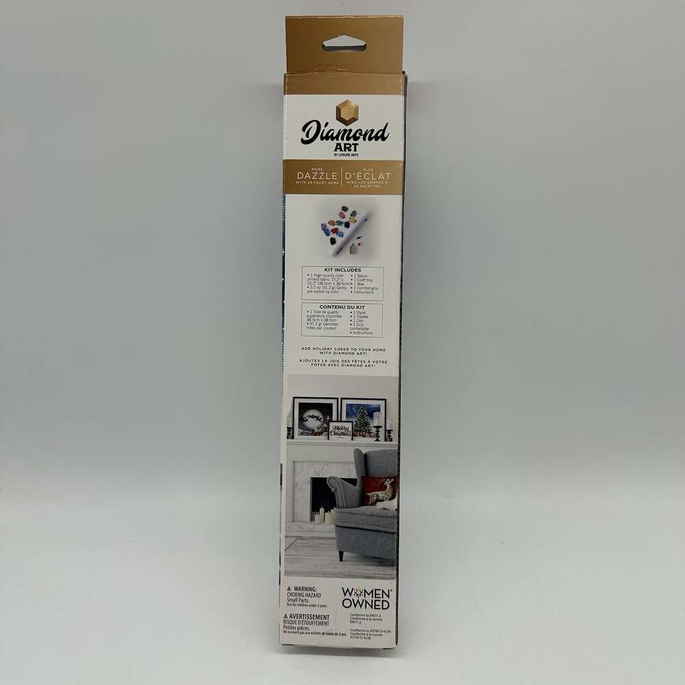 Diamond Art by Leisure Arts Holiday Christmas Tree 12x12 Paint by Number Kit - Picture 5 of 8